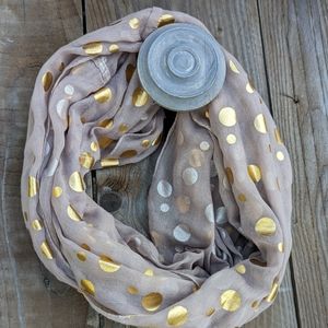 Gold and Tan Scarf